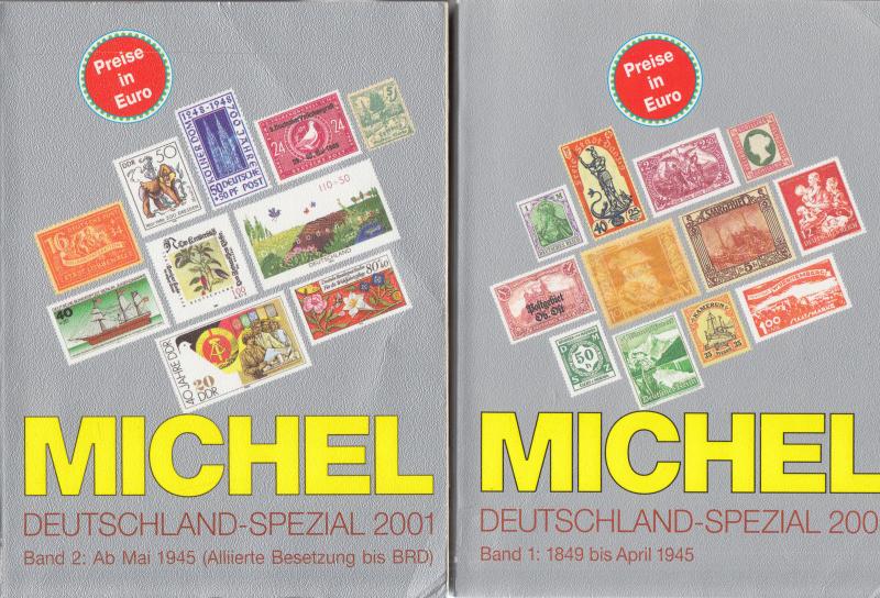 Michel 2001 Deutschland Spezial, Vol 1 & 2, used. Germany Specialized set.