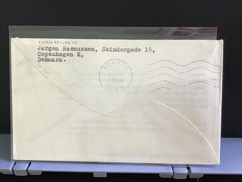 Sweden 1959 First SAS Jet Flight  stamp cover  R31258