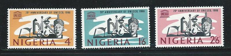 Nigeria 204-6 1966 20th UNESCO set MLH