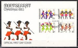 Montserrat, Scott cat. 516-519. Christmas Carnival issue. First Day Cover. ^