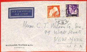 aa0258 - DUTCH INDIES - POSTAL HISTORY - Airmail COVER to the USA  1938 Medicine