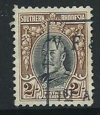 Southern Rhodesia SG 25a FU perf 11 ½   Fiscal cancel