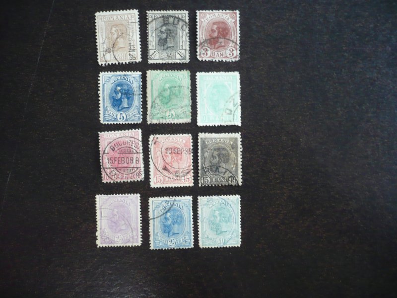 Stamps - Romania - Scott# 117-129 - Used Part Set of 12 Stamps