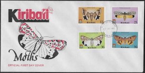 Kiribati Scott #'s 356 - 359 FDC