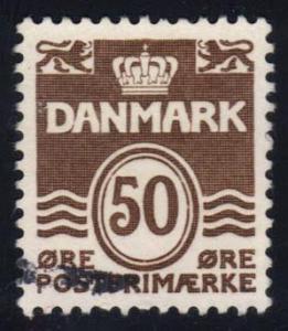 Denmark #494 Numeral, used (0.25)