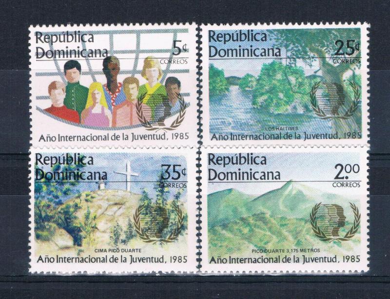 Dominican Republic 941-44 MNH set 1985 Youth year  (D0094)