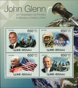 John Glenn Stamp Friendship 7 Astronaut Space John F. Kennedy S/S MNH #5882-5885