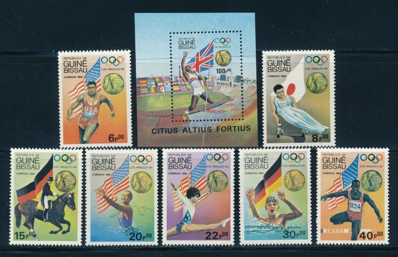 Guinea Bissau - Los Angeles Olympic Games MNH Sports Set Winners (1984)