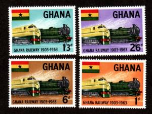 Ghana # 156-159 Mint!