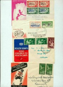 New Zealand 1940s/50s HEALTH Covers & FDC x 34 (Tro199