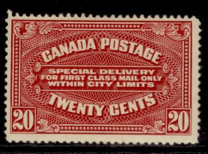 CANADA GV SG S4, 20c carmine-red, M MINT. Cat £40.