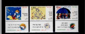 Israel Scott #1238-40, Tab Singles 1995 Complete FVF MNH