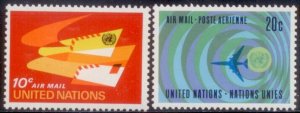 United Nations 1968 SC# C13-14 MNH-OG E124