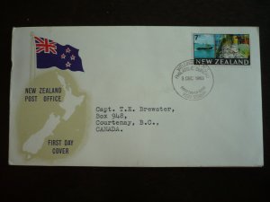 Postal History - New Zealand - Scott# 446 - First Day Cover