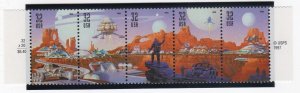 Scott #3242a (3238-42) Space Discovery Strip of 5 Stamps - MNH unused mount