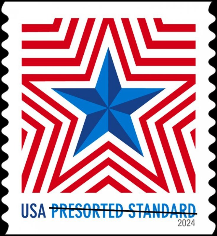 #5832 2024 Radiant Star presorted std 10c coil single  - MNH