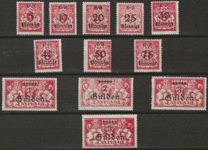 Danzig 156-167 Mint Hinged (418671) 