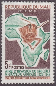 Mali 58 Map of Mali 1964