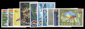 Ghana #277-284, C9-10 Cat$33.15, 1967 Surcharges, complete set, never hinged