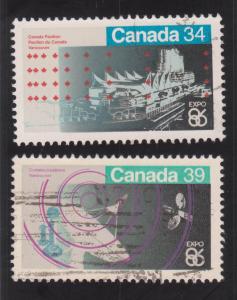 SC# 1078-79 EXPO '86 - Vancouver set of 2 Used Single