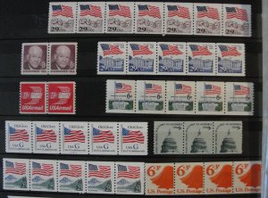 US Coil Strips All MNH