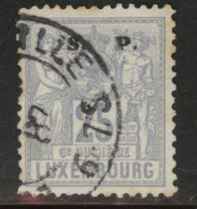 Luxembourg Scott o59 Used 1882 Official thin toned CV$27