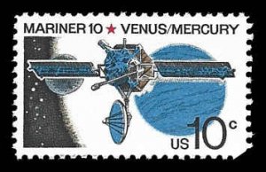 PCBstamps   US #1557 10c Space Mariner 10, MNH, (24)