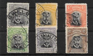 RHODESIA SG209/14 1913 ADMIRAL DIE I p14 (Ex 8d) USED (r)