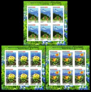 2019 Kyrgyzstan 970KLb-972KLb Flora of Kyrgyzstan (edition 200)