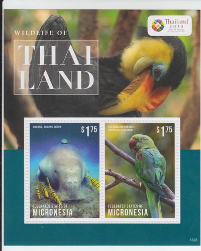 2013 Micronesia Wildlife of Thailand SS (Scott 1042) MNH