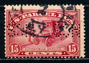 US #Q7 Single Perfin Used