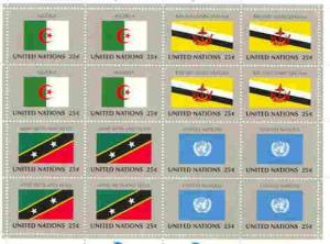 United Nations (NY) 1989 Flags of Member Nations #10 shee...