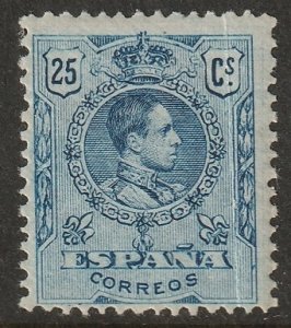 Spain 1909 Sc 302 MH* crease