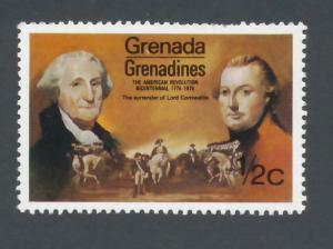 Grenada Grenadines 1975 Scott 91 MH -  American Revolution