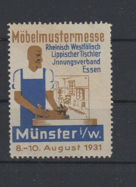 Germany- 1931 Furniture Industry Exposition Advertising Stamp Münster - MNH OG