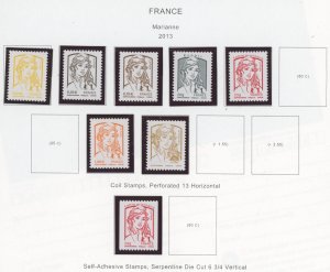 France #4411/4422 Mint (NH) Single