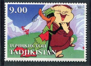 Tajikistan 2001 DISNEY BUGS BUNNY Characters 1 value Perforated Mint (NH)