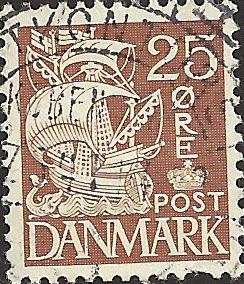 DENMARK -  #234 - Used - SCV-0.25