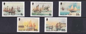 Isle of Man 1981 ship 184-188 set MNH