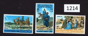 $1 World MNH Stamps (1214), Jordan Scott 533-5, Set of 3 MNH Christmas