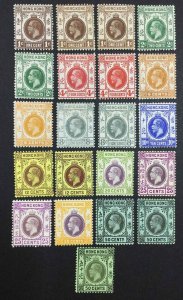 MOMEN: HONG KONG 1912-21 MULT CROWN CA INC 25c TYPE B MINT OG H £800+ LOT #64140