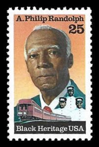 PCBstamps   US #2402 25c A.P. Randolph, Black Heritage, MNH, (16)