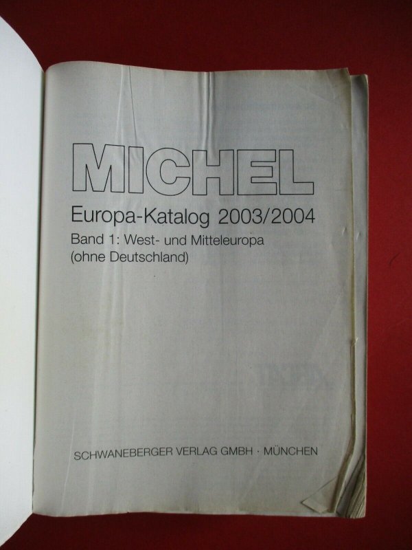 Michel West und Mitteleuropa 2003/2004 Band 1 Katalog Postage Stamp Catalogue