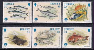 Jersey 858-863 Fish MNH VF