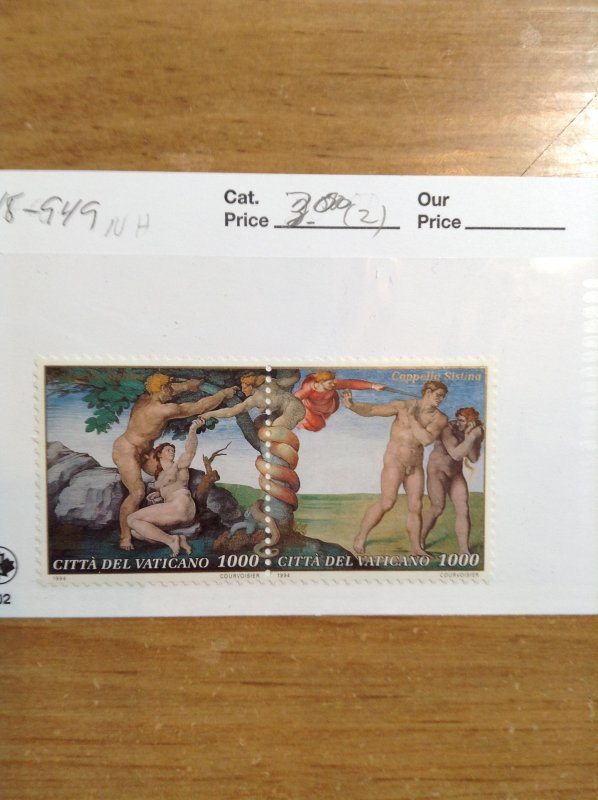 Vatican City Sc #  948-949  NH