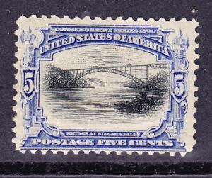 U.S. 1901 5c Bridge at Niagra Falls Pan-American Expo  VF/Mint(*)