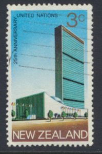 New Zealand SC# 462 SG 938 Used United Nations 1970 see details & Scans