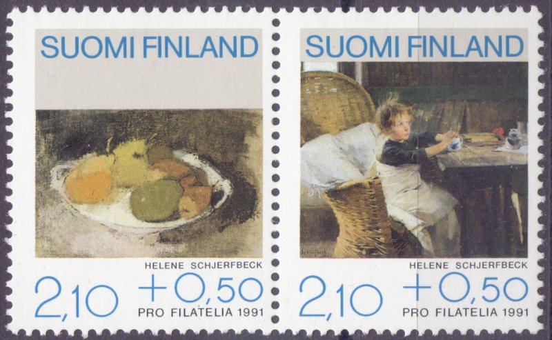 Finland. 1991. 1132-33. Painting. MNH.