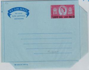 64537  -  OMAN Muscat - POSTAL HISTORY -   AEROGRAMME: Kessler #10a  CORONATION