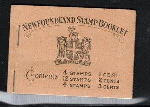 Newfoundland Booklet #2a Very Fine Never Hinged Complete Booklet All Panes 13.2